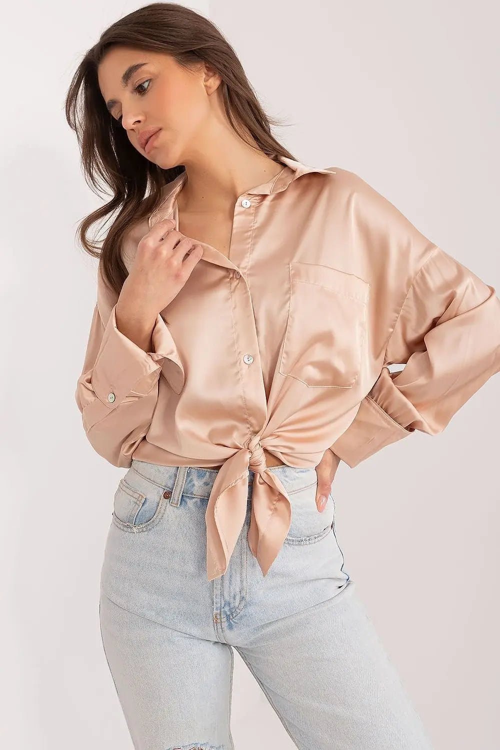 Fancy classic long sleeve womens shirt - Honesty Sales