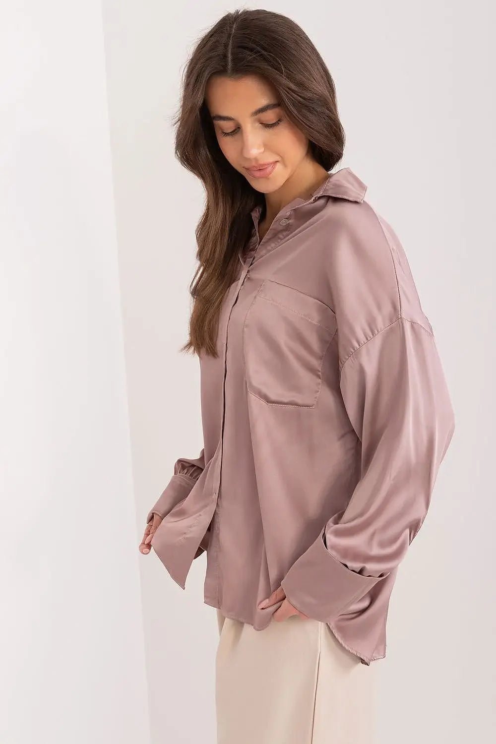 Fancy classic long sleeve womens shirt - Honesty Sales