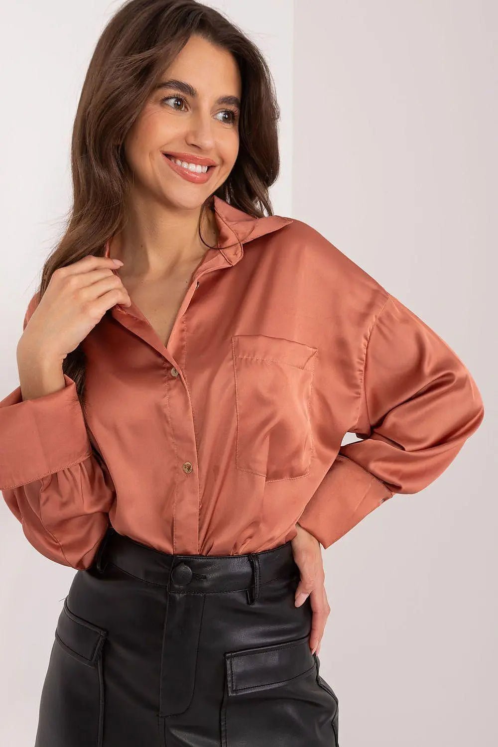 Fancy classic long sleeve womens shirt - Honesty Sales