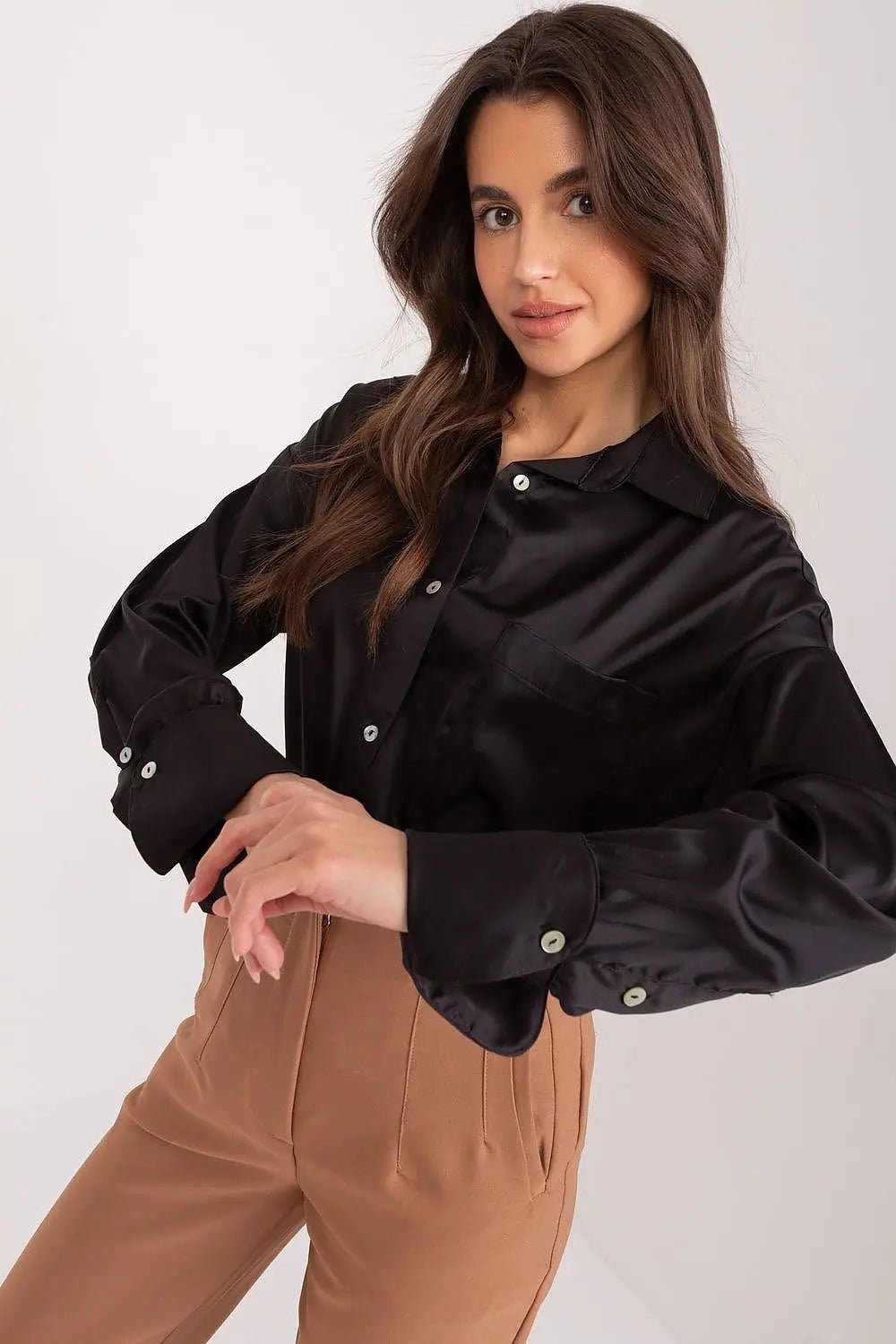 Fancy classic long sleeve womens shirt - Honesty Sales
