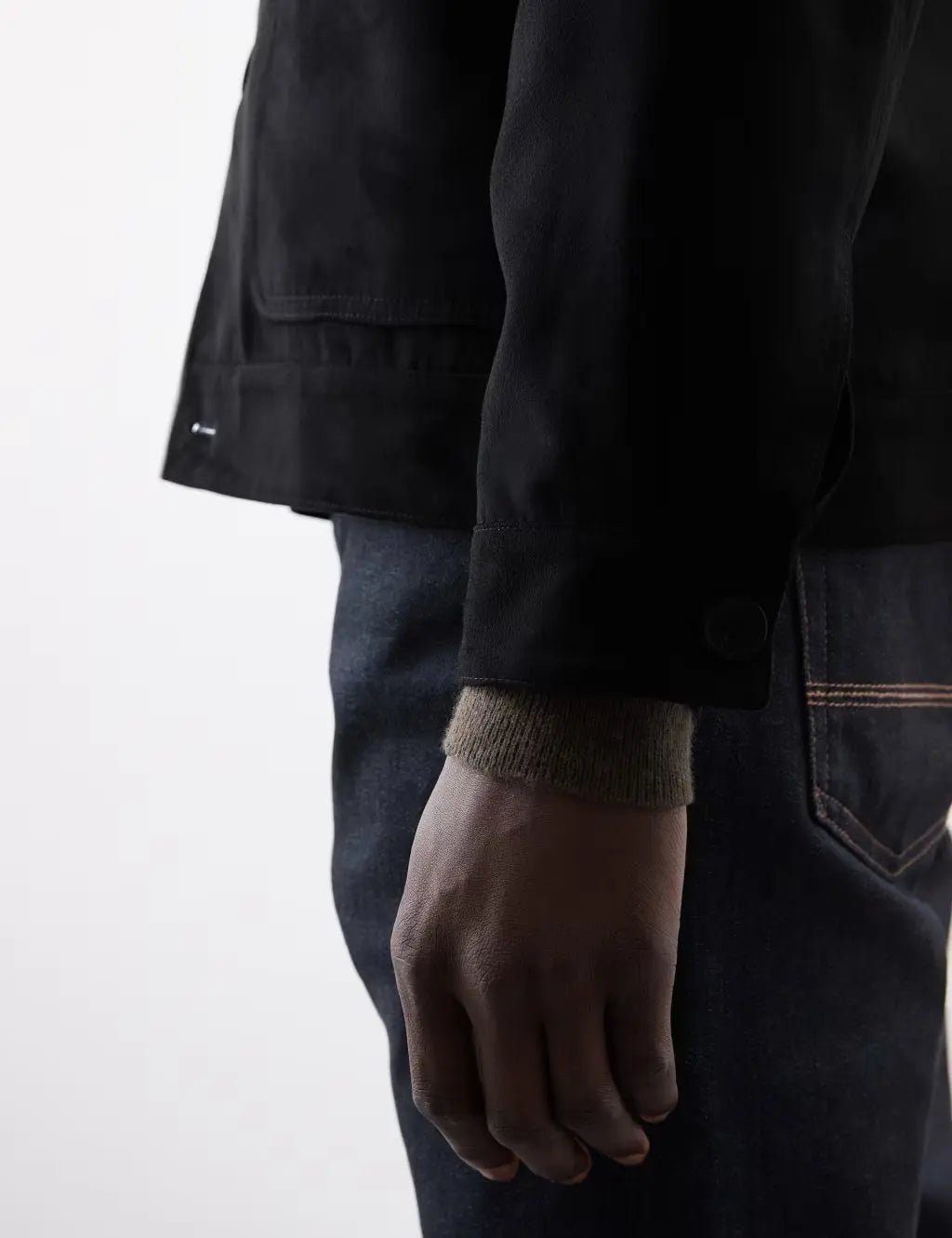 Faux Suede Harrington Jacket - Honesty Sales