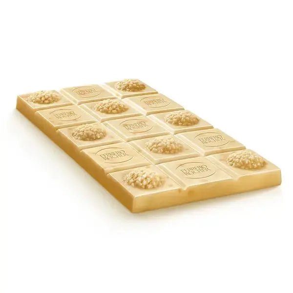 Ferrero Rocher White Chocolate Bar 90g (Case of 8) - Honesty Sales