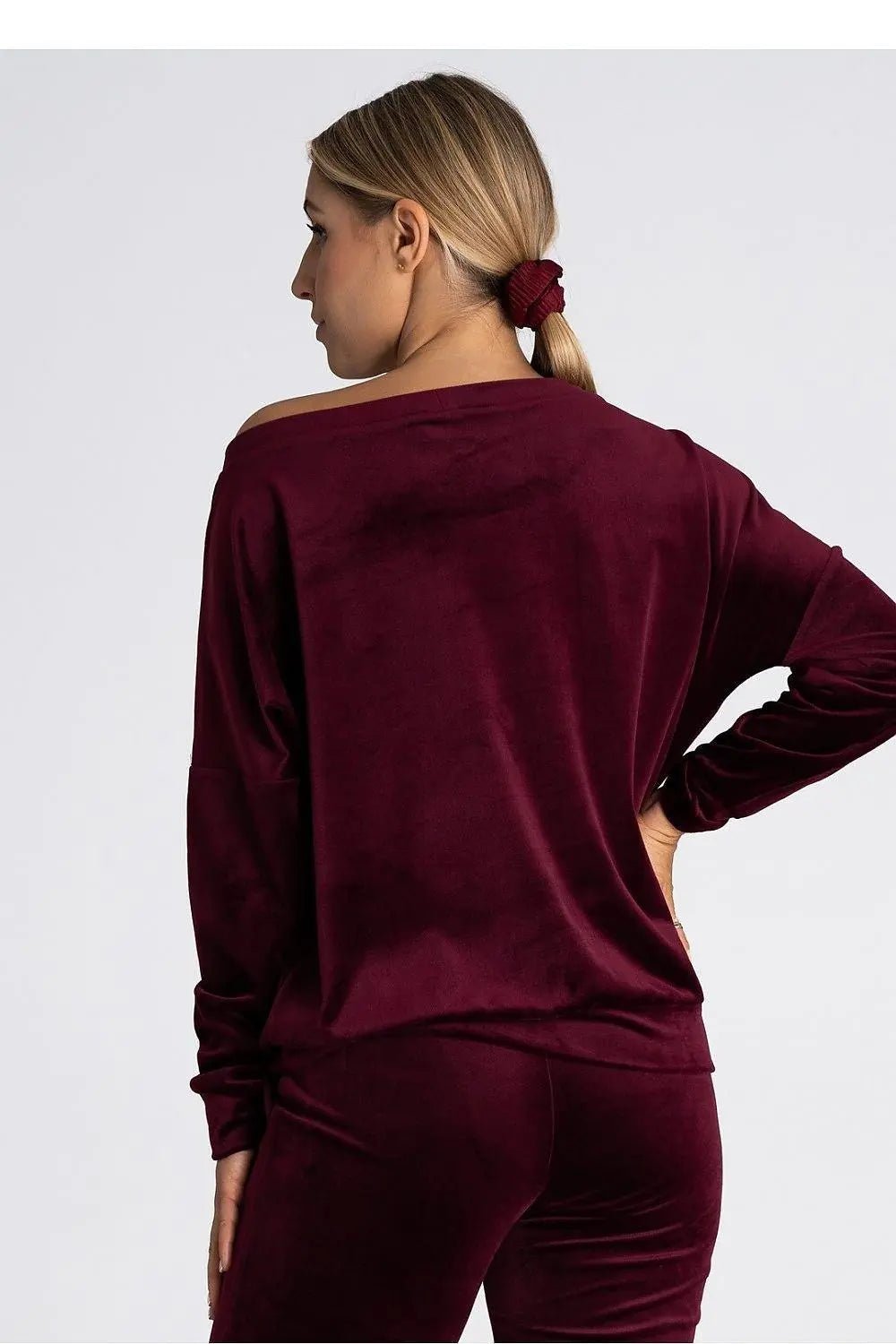 Figl boat neckline oversized blouse - Honesty Sales