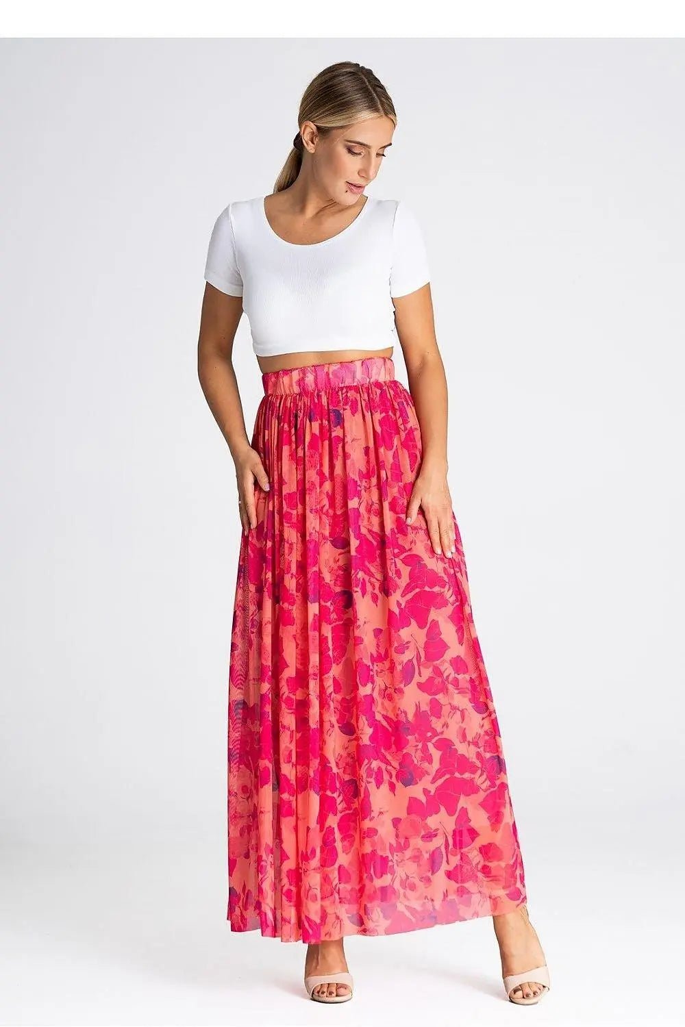 Figl elegant long mesh skirt - Honesty Sales