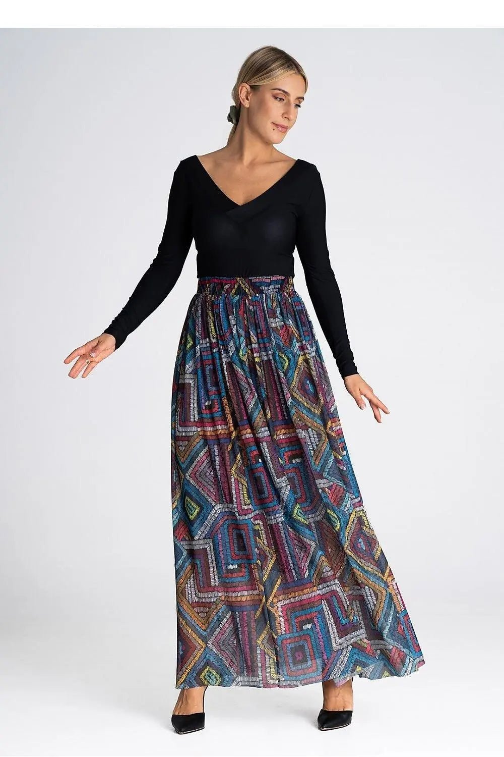 Figl elegant long mesh skirt - Honesty Sales