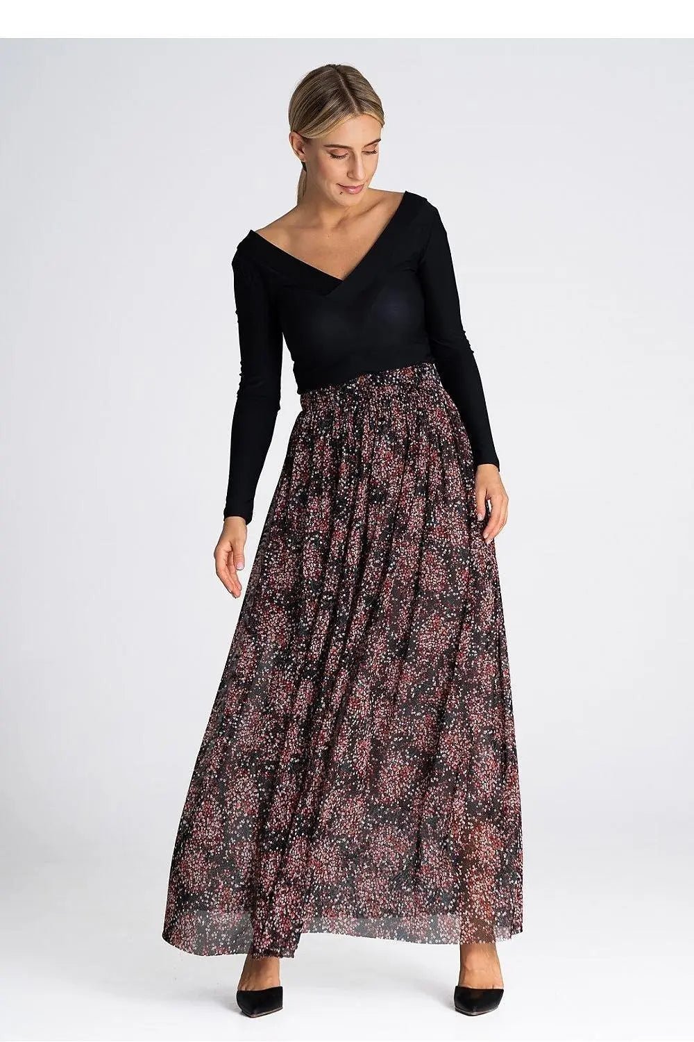 Figl elegant long mesh skirt - Honesty Sales