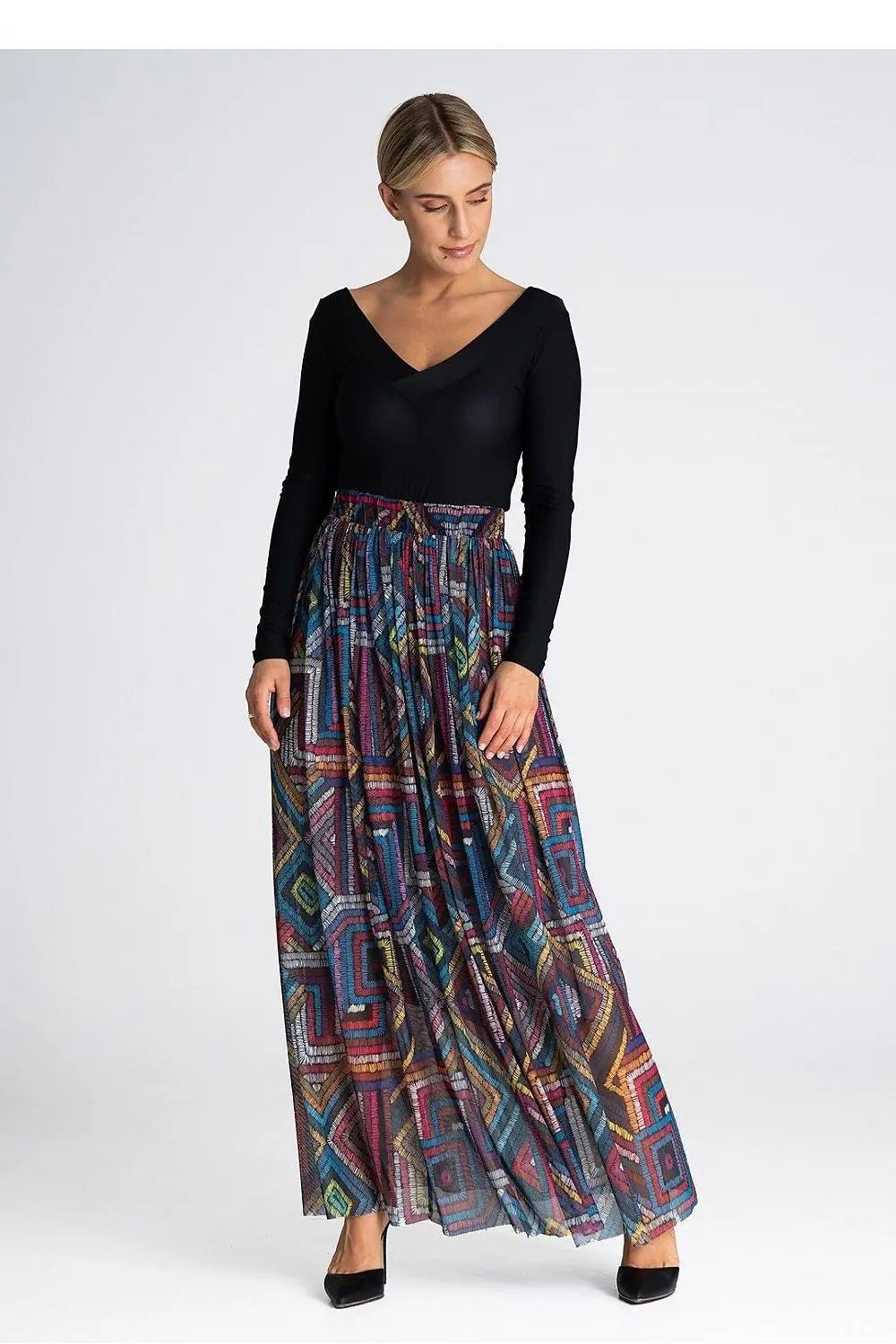 Figl elegant long mesh skirt - Honesty Sales
