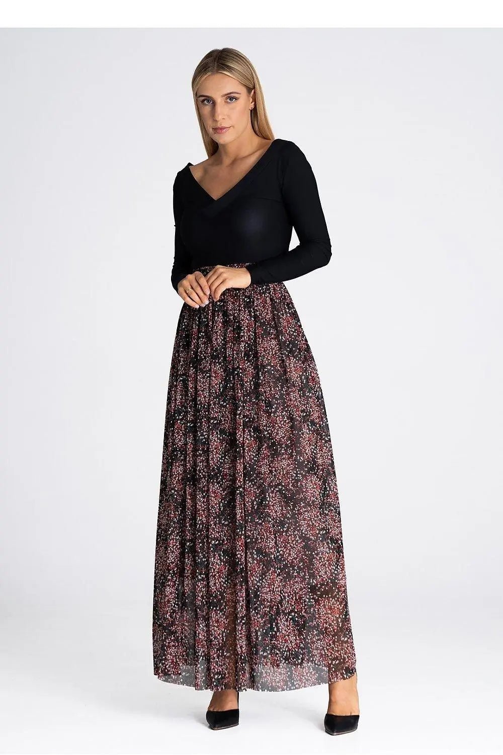 Figl elegant long mesh skirt - Honesty Sales