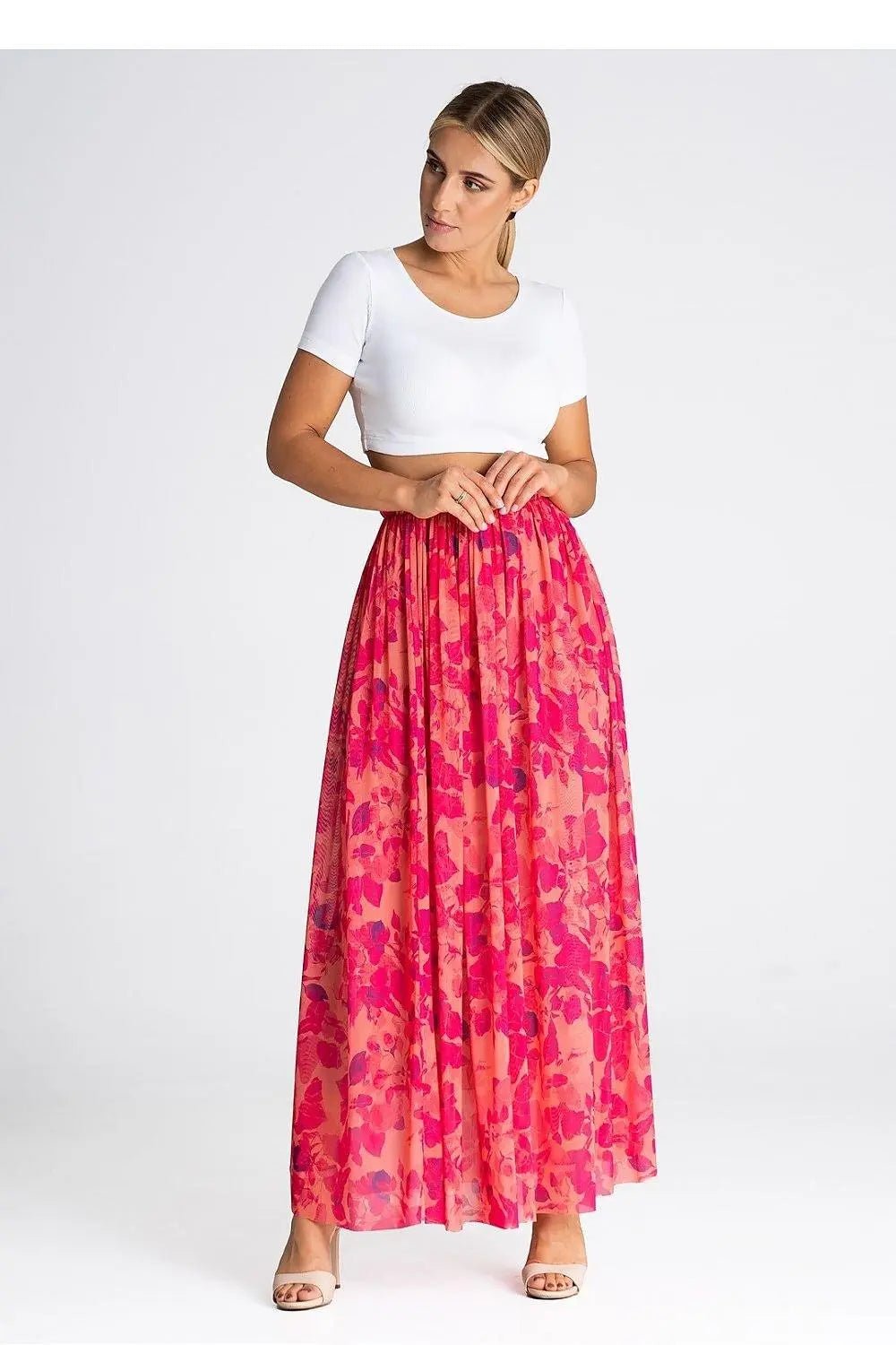 Figl elegant long mesh skirt - Honesty Sales