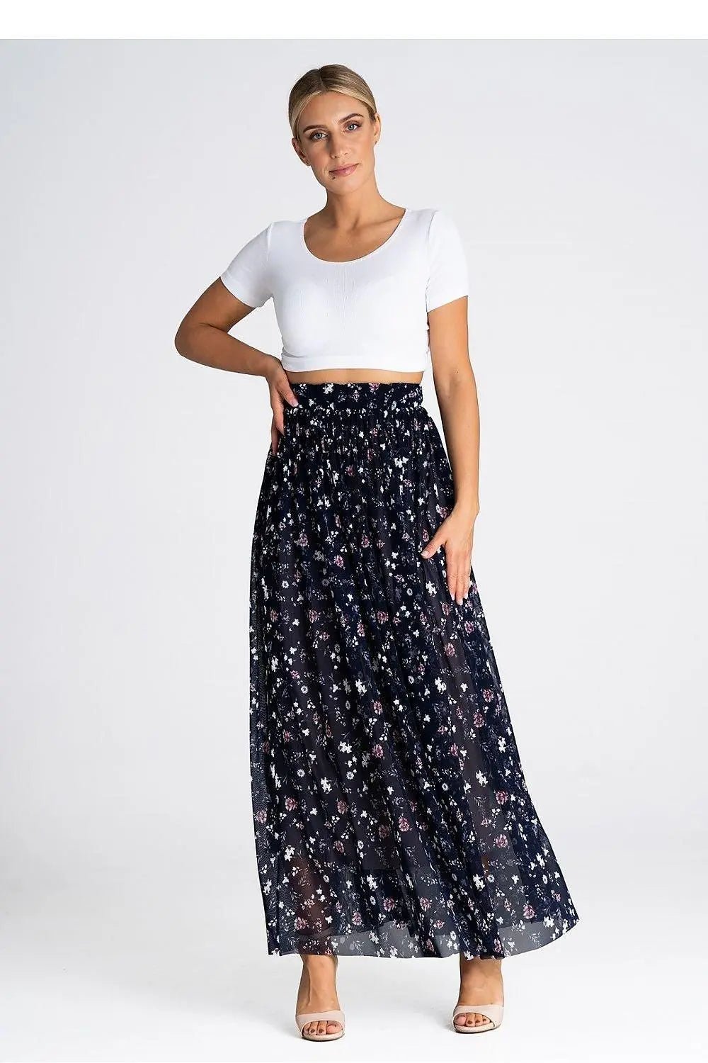 Figl elegant long mesh skirt - Honesty Sales