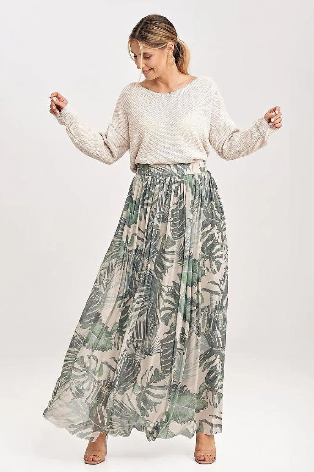 Figl elegant long mesh skirt - Honesty Sales
