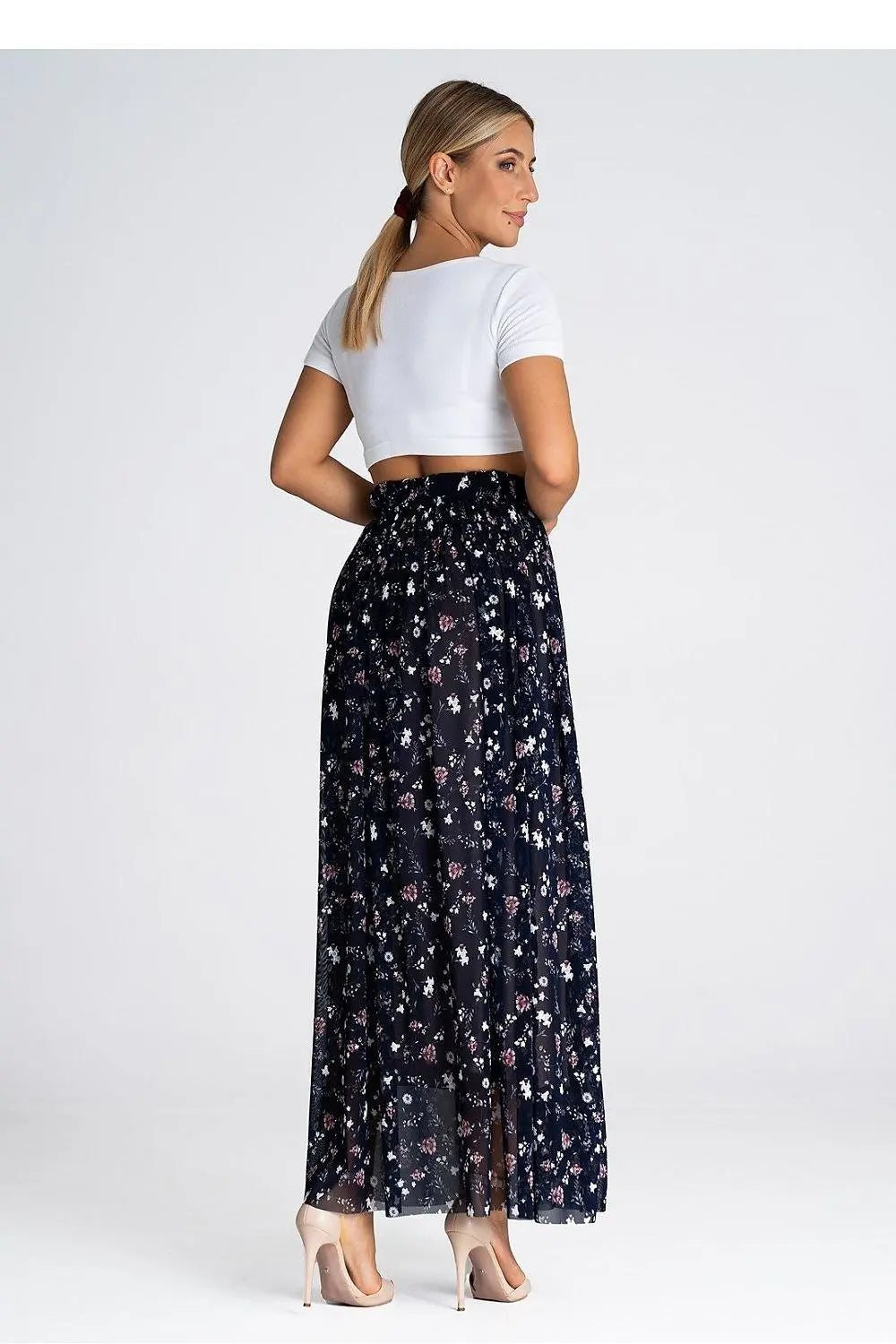 Figl elegant long mesh skirt - Honesty Sales