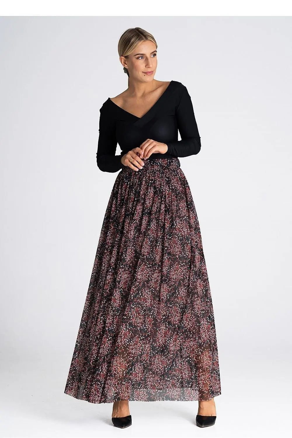 Figl elegant long mesh skirt - Honesty Sales