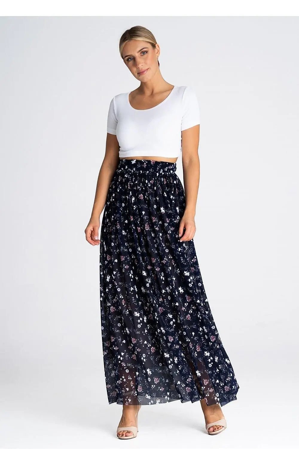 Figl elegant long mesh skirt - Honesty Sales