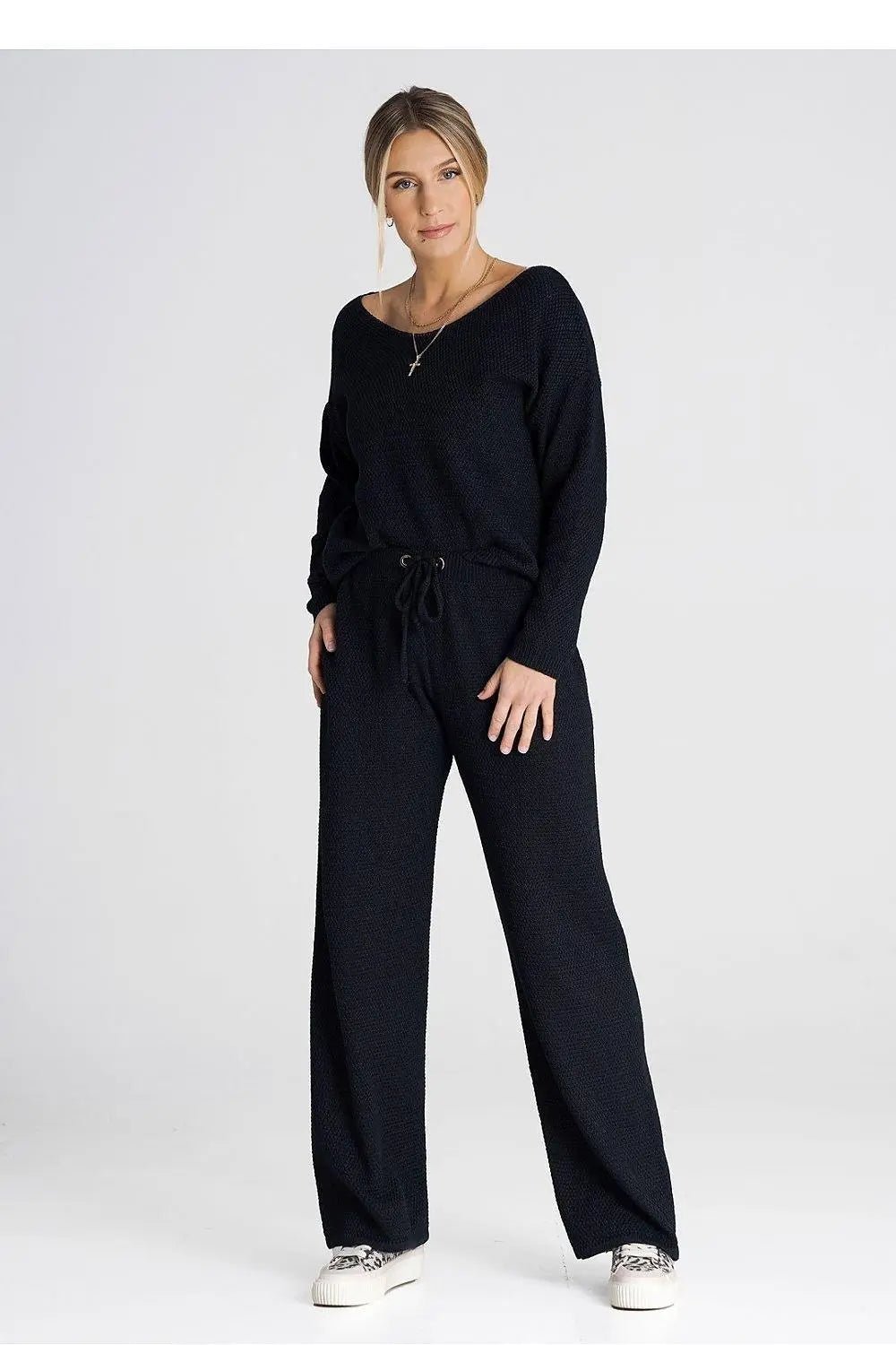 Figl long sleeves blouse and loose pants - Honesty Sales
