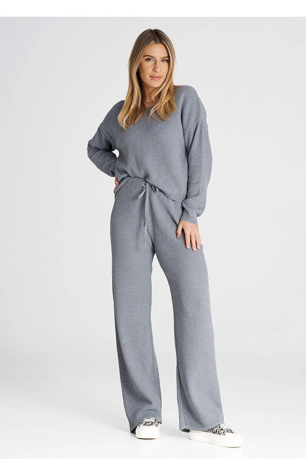 Figl long sleeves blouse and loose pants - Honesty Sales