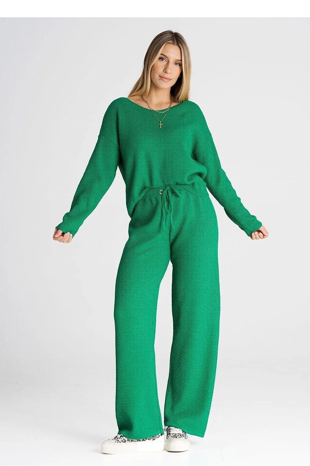 Figl long sleeves blouse and loose pants - Honesty Sales