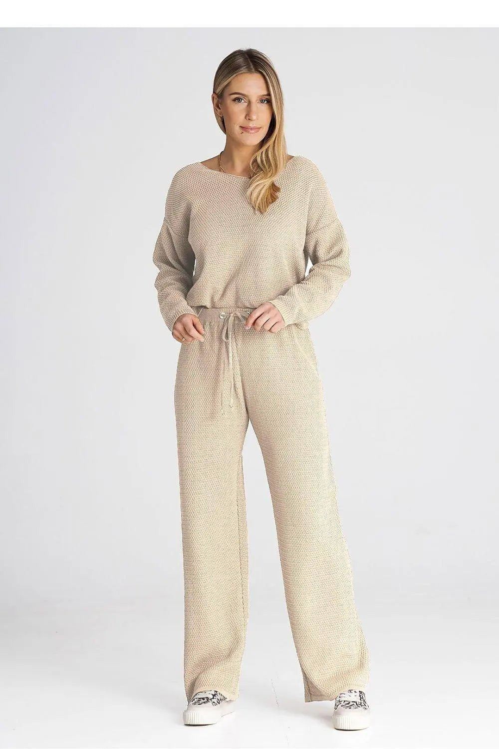 Figl long sleeves blouse and loose pants - Honesty Sales