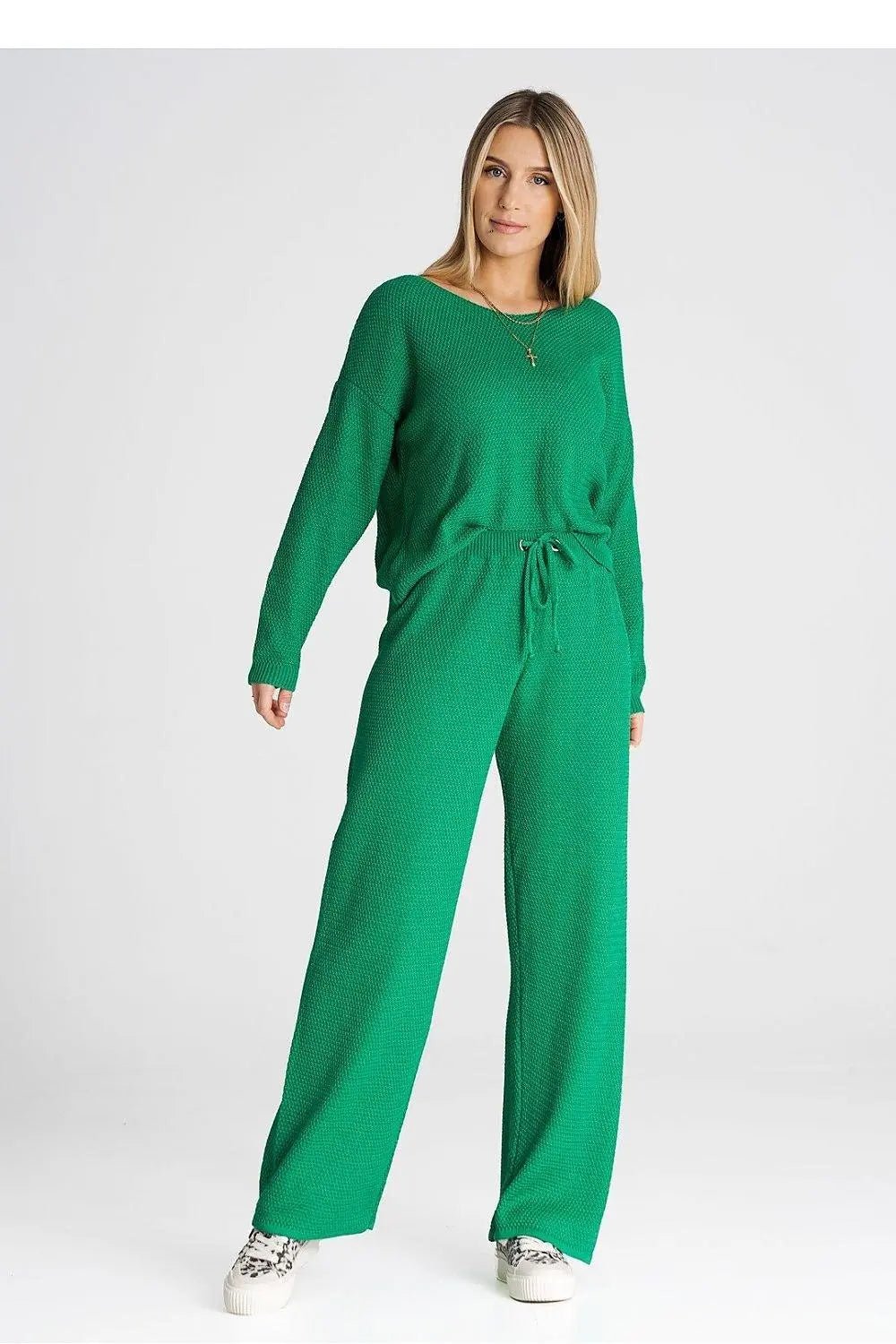 Figl long sleeves blouse and loose pants - Honesty Sales