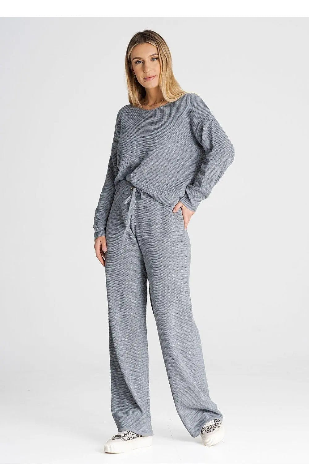 Figl long sleeves blouse and loose pants - Honesty Sales