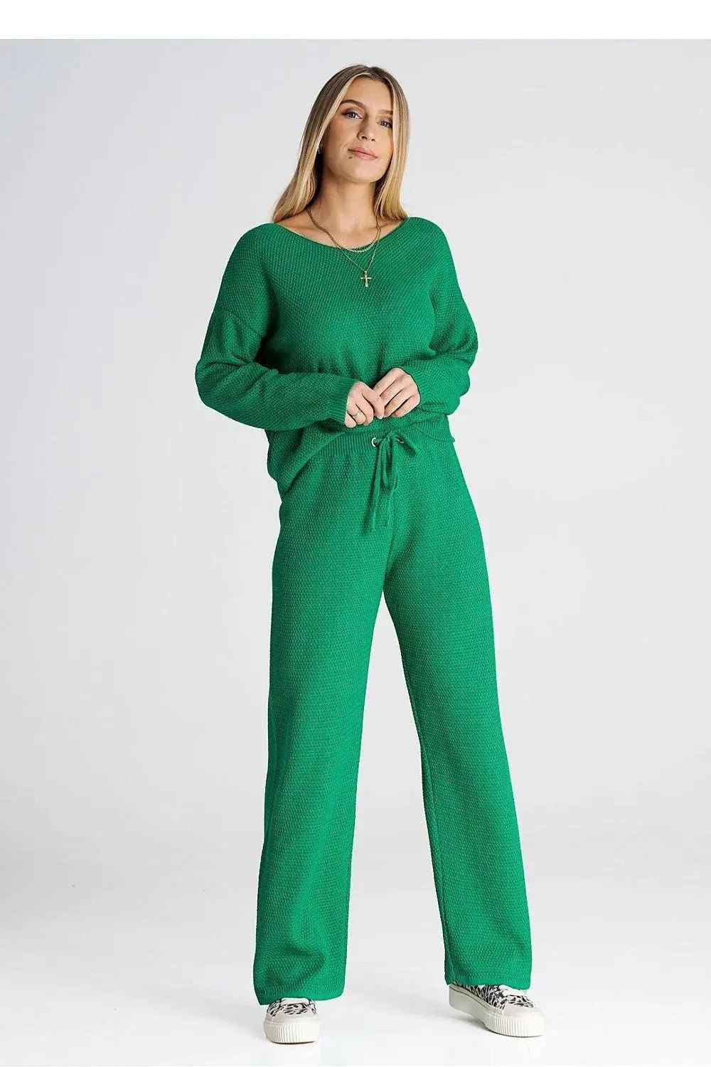 Figl long sleeves blouse and loose pants - Honesty Sales