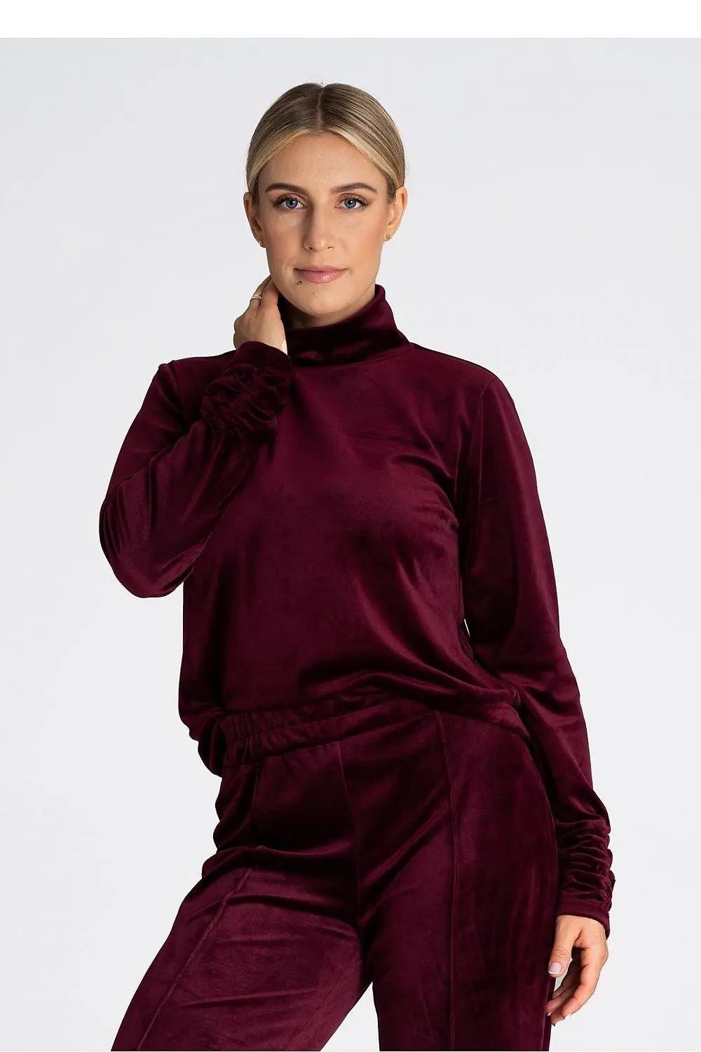 Figl long turtleneck and long sleeves blouse - Honesty Sales