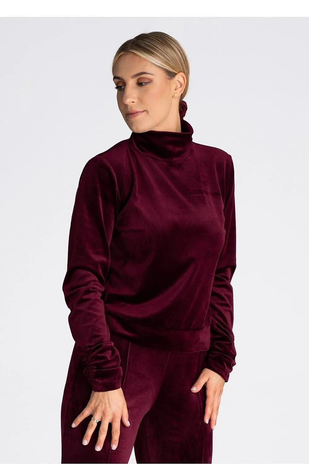 Figl long turtleneck and long sleeves blouse - Honesty Sales