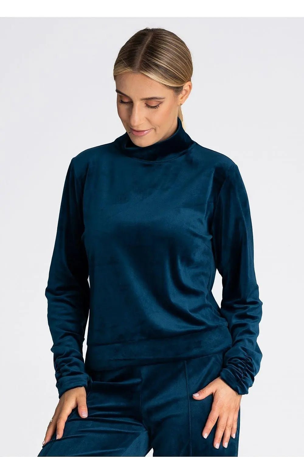 Figl long turtleneck and long sleeves blouse - Honesty Sales