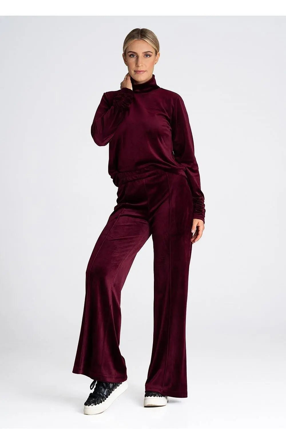 Figl long turtleneck and long sleeves blouse - Honesty Sales