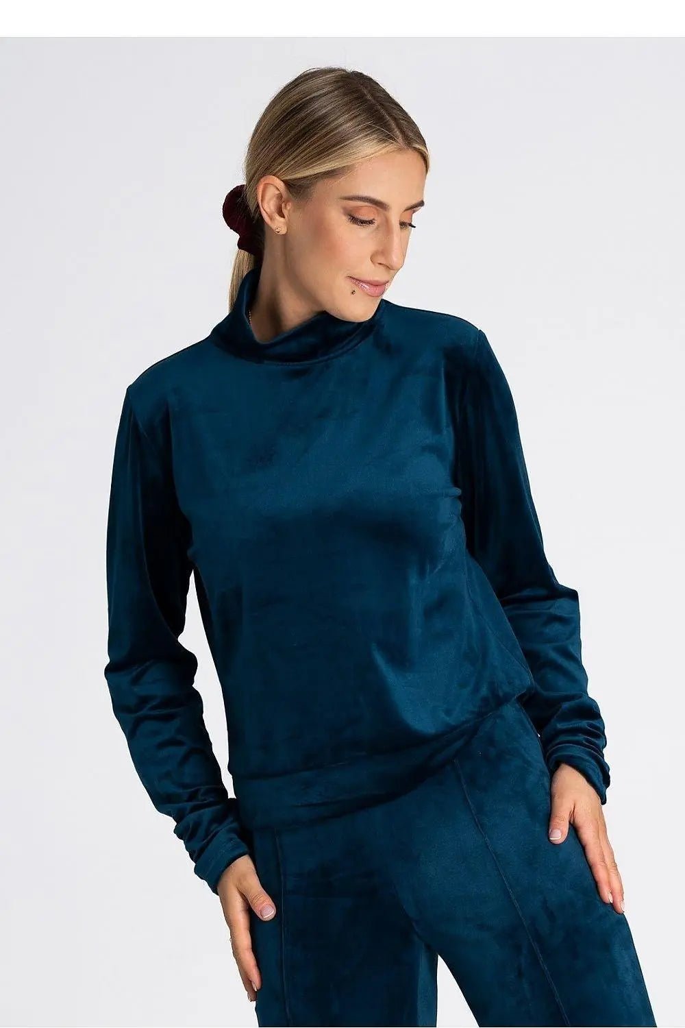 Figl long turtleneck and long sleeves blouse - Honesty Sales