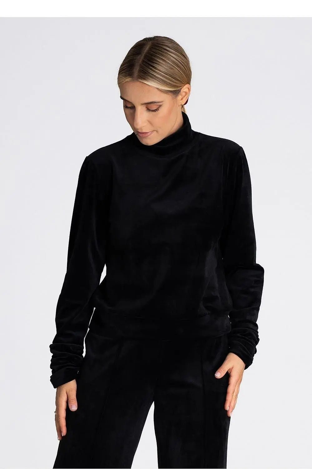 Figl long turtleneck and long sleeves blouse - Honesty Sales