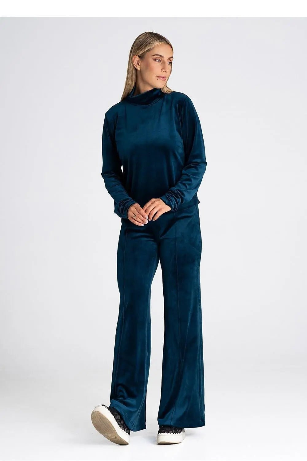Figl velour high rise womens pants - Honesty Sales