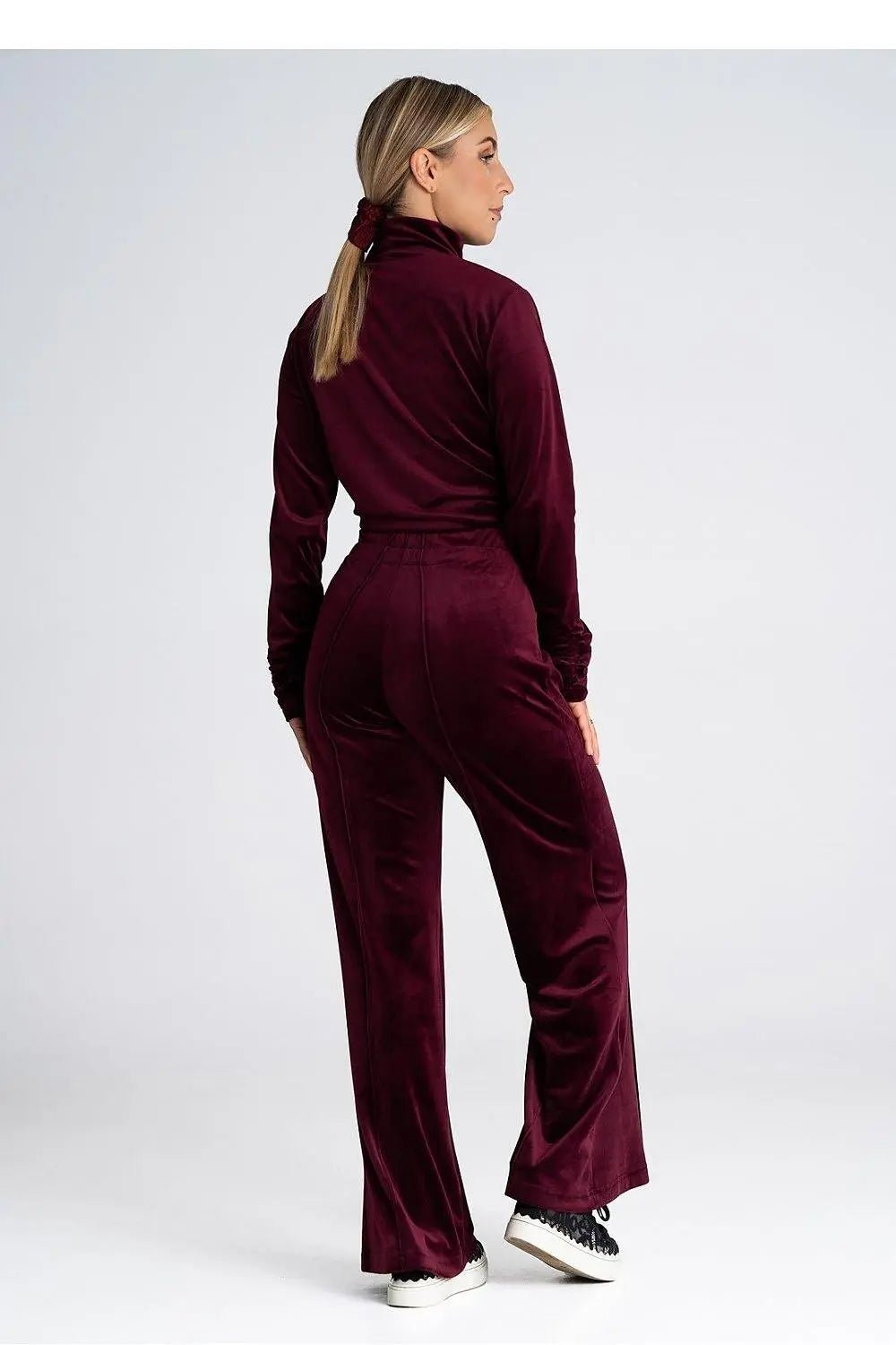 Figl velour high rise womens pants - Honesty Sales