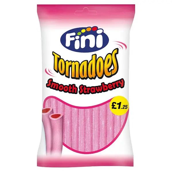 Fini Tornadoes Smooth Strawberry (Case of 12) - Honesty Sales