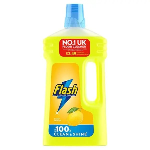 Flash Multipurpose Floor Liquid Cleaner Crisp Lemon 950ML (Case of 6) - Honesty Sales