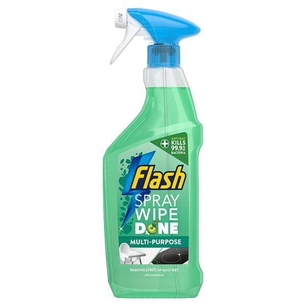 Flash Spray Wipe Done Apple Blossom Cleaning Spray 500ml (6 x 500ml) - Honesty Sales