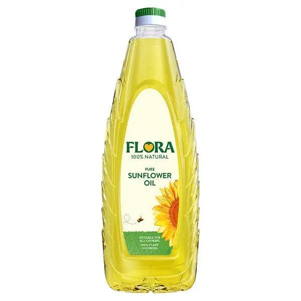 Flora Pure Sunflower Oil 1 Litre (Case of 8) - Honesty Sales