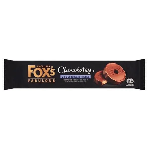 Fox's Fabulous Chocolatey Milk Chocolate Rounds 130g (Case of 12) - Honesty Sales