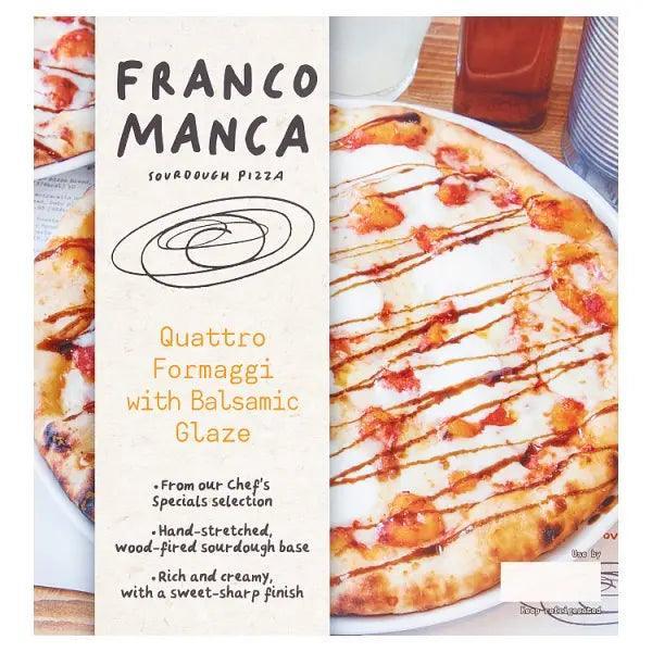 Franco Manca Sourdough Pizza Quattro Formaggi with Balsamic Glaze 454g (Case of 6) - Honesty Sales Hauptbild