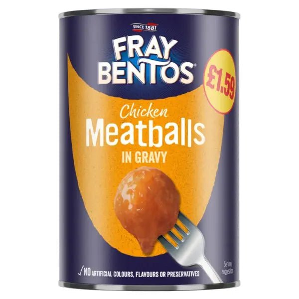 Fray Bentos Chicken Meatballs in Gravy 380g (Case of 6) - Honesty Sales