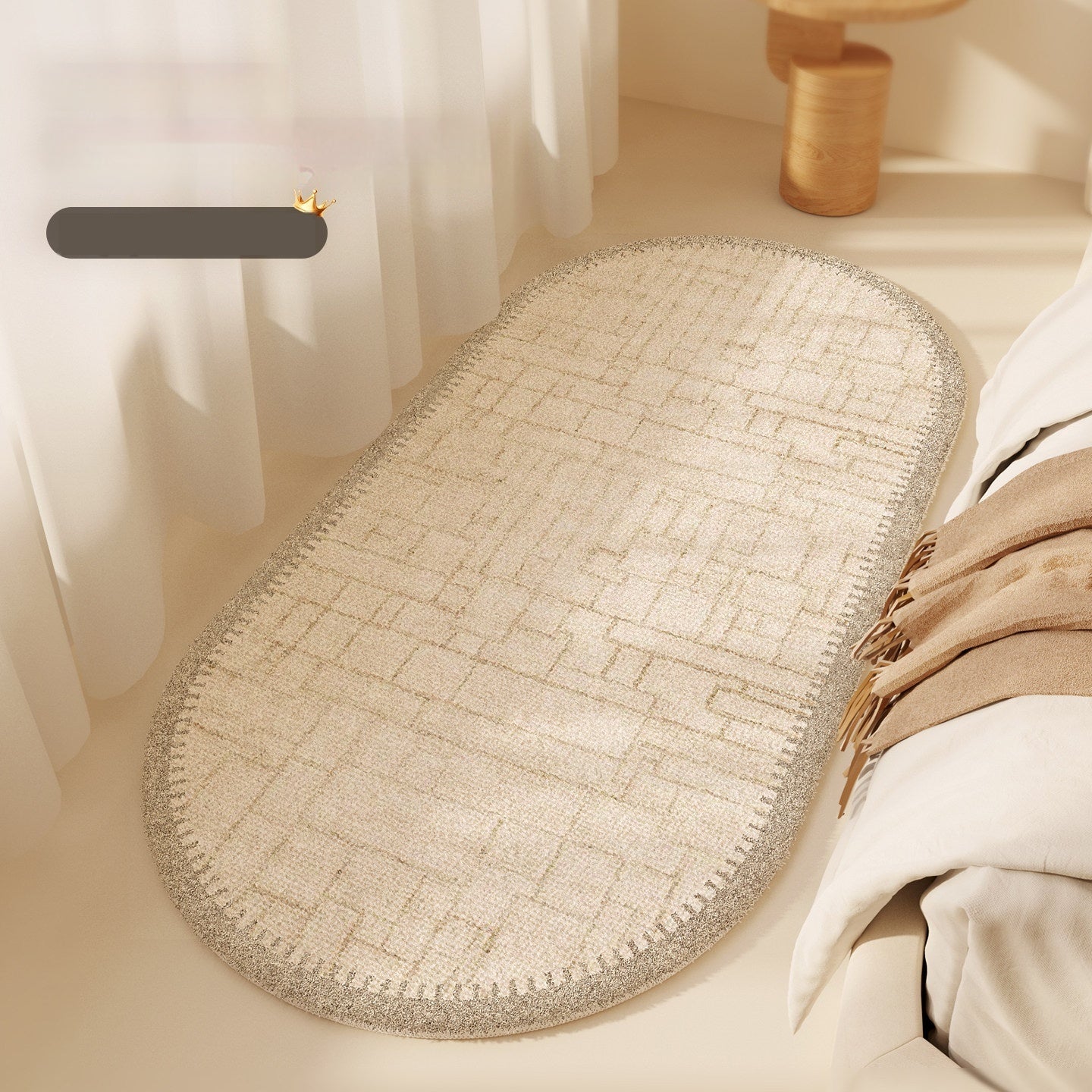 French Light Cream Style Bedroom Ins Style Bedside Carpet - Honesty Sales