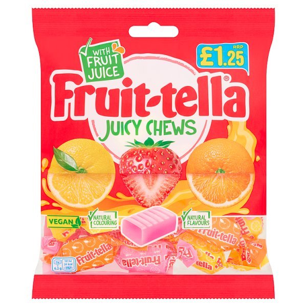 Fruit-tella Juicy Chews 135g (12 x 135g) - Honesty Sales