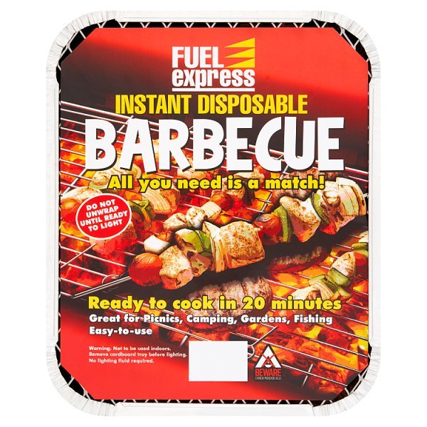 Fuel Express Instant Disposable Barbecue (12 x Sgl) - Honesty Sales