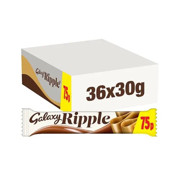Galaxy Ripple Milk Chocolate Bar 30g (Case of 36) - Honesty Sales