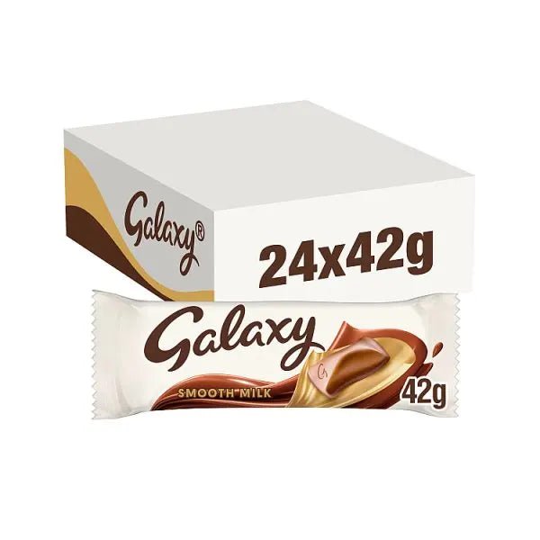 Galaxy Smooth Milk Chocolate Bar 42g (Case of 24) - Honesty Sales