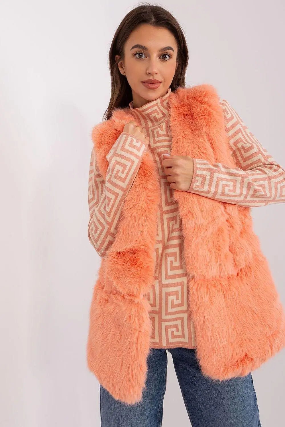 Gilet model AT fur vest - Honesty Sales