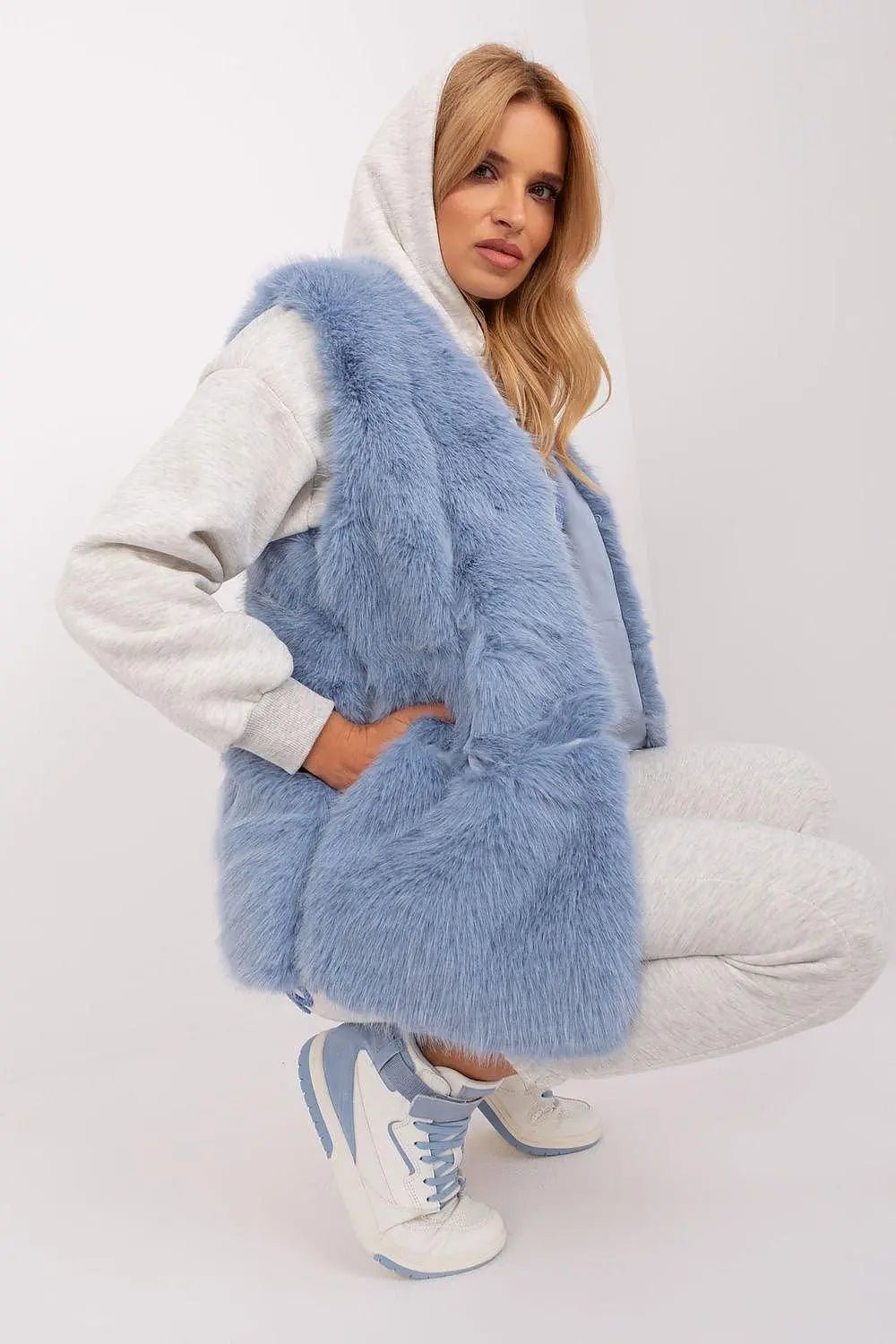 Gilet model AT fur vest - Honesty Sales