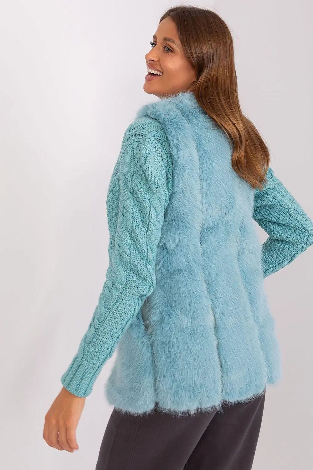 Gilet model AT fur vest - Honesty Sales