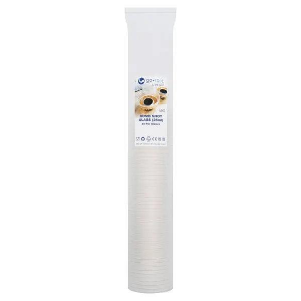 Go-Rpet by Go-Pak 50 Per Sleeve Bomb Shot Glass 25ml - Honesty Sales