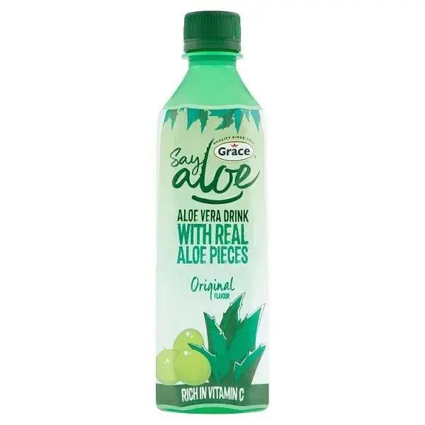 Grace Say Aloe Vera Drink Original Flavour 500ml (Case of 12) - Honesty Sales